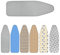 ISAVIA Silber Bügelbrettbezug 90x30cm 100x35cm 110x35cm 120x40cm Ersatz Bügelbrettbezug Und Pad Tischbügelbrett Bügelschutztuch 100% Baumwolle(Silver,90x30cm/36x12in)