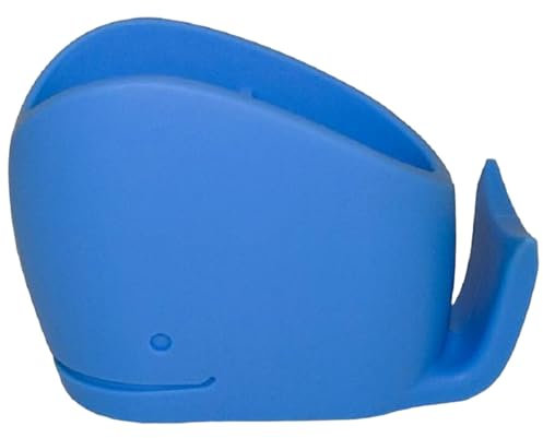 Toothbrush Holder, Animal Toothbrush Stand, Cute Whale Holder, Non-Slip Silicone Toothbrush Storage, Easy to Clean Bathroom Tidy Organizer, Creative Whale Design Toothbrush Holder for Kids