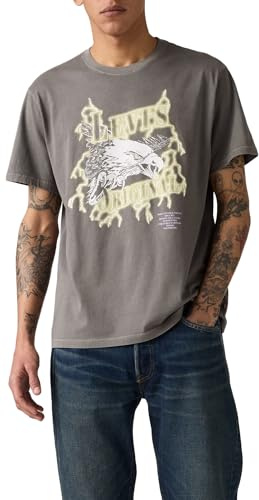 Levi's Ss Relaxed Fit Tee Lightning Eagle Smoke, Lightning Eagle Smok, L