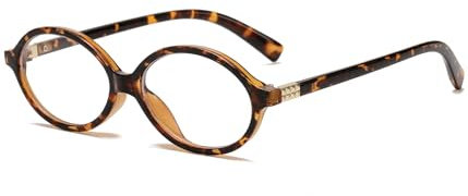 boluoboluomi Vintage-Brille für Frauen ohne Rand, ovales Gestell für Männer und Frauen, ovale, kleine Unisex-Sonnenbrille, Retro-Brille aus den 90ern