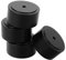 UKCOCO 4pcs Audio Floor Mat Turntable Dampening Feet Amplifier Base Plugs Amplifier Table Leg Bumper Monitor Small Amp Sound Isolation Pads Stereo Dial Adjustable Black Aluminum Alloy