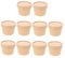 OUNONA 10 Sets of Paper Ice Cream Pints Cups Lidded Storage Bowls Disposable for Yogurt Fast Food