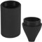 Dispensador de silicona para lavavajillas de 200 ml, ligero, fácil de rellenar, para cocina y baño (negro)