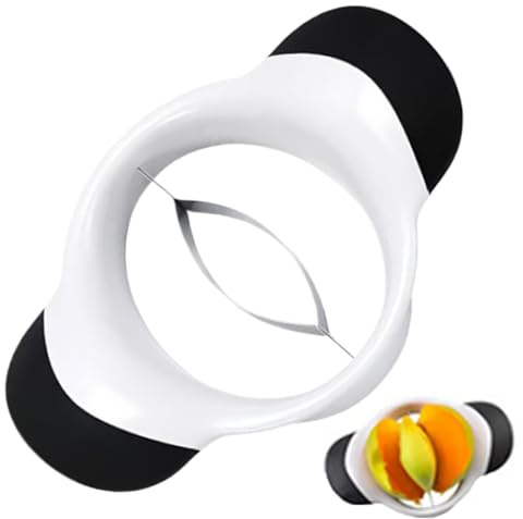 Affettatrice per mango con manico antiscivolo, taglierina in acciaio inossidabile robusta e, accessorio da cucina ideale per preparare frutta senza fatica, design compatto e sicuro per