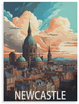 Newcastle Upon Tyne，Jigsaws Puzzles 1000 Pieces Classic Jigsaws Educational Games Toys，Best Gift for Adults and Kids（50x70cm）-HG30