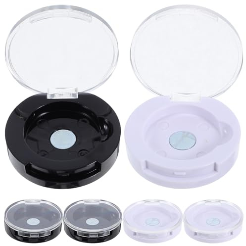 Garneck 6 Stück-Pack Magnetische Make Up Behälter aus Kunststoff Leere Lidschatten Boxen Leicht und Anpassbar für Lippenstift und Gesichtscreme im Alltag und Reisen
