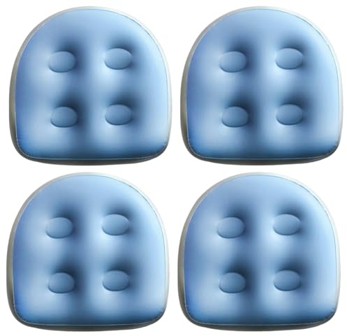Sedile rialzato da 4 pezzi, sedili gonfiabili per vasca idromassaggio comfort antiscivolo in PVC da 18, 5x14, 6x5, 9 pollici, sedile gonfiabile impermeabile per piscina, casa, sedili per vasca idro