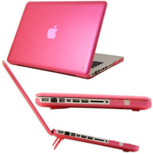 mCover Coque Matte pour Macbook Pro 13 (Modèle A1278 avec Lecteur de DVD) (avec Un European Skin de Clavier Transparent Gratuit) - (A1278 Rose)