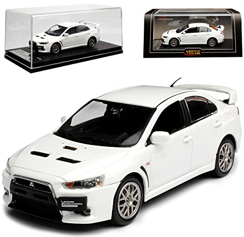 Vitesse Mitsubishi Lancer Evolution X Linkslenker Pearl Weiss Metallic 1/43 Modell Auto