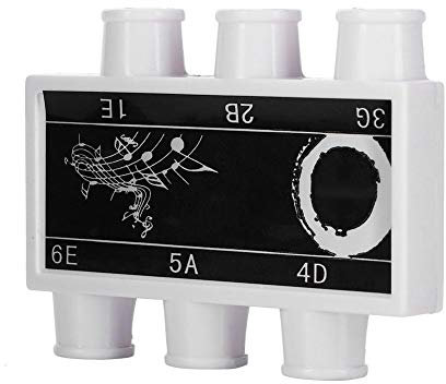 Guitar Tuner Pitch, Gitarren-Tuner, E B G D A E, mit Tragetasche für Gitarristen, Konzerte, Probenräume