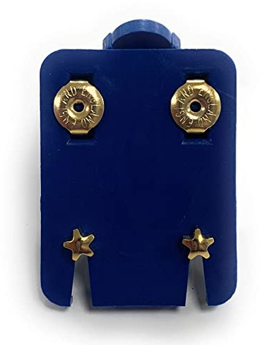 Official Caflon Blu Ear Piecing Studs Gold Star (1 Pair)