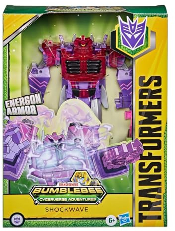 Transformers E7113ES0 Toys Cyberverse Ultimate Class Shockwave Action-Figur, kombiniert mit Energon Armour zum Power Up, f r Kinder ab 6 Jahren, 22,9 cm