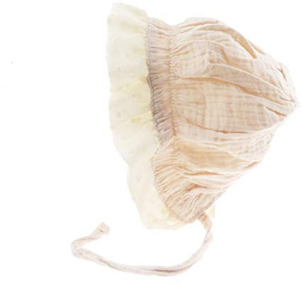 Glamour Girlz - Cappello estivo morbido a secchiello con fiocco e cravatte per neonate fino a 6 mesi, colore: Rosa cipria