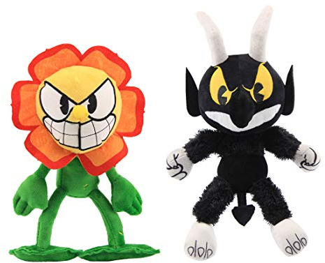 uiuoutoy Game Toys Cagney Carnantion Devil Boss Plüsch, weich gefüllt, 2 Stück