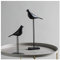 Lllunimon Kreative Harz Vogel Figuren Set, Schwarz Weiß Vogel Wohnzimmer Wohnzimmer Dekor Essen Tischtisch Dekoration Handwerk,Set d