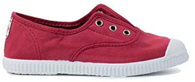 Pisamonas Zapatillas Lona Punta Goma Sin Cordones Talla 31 Color Burdeos