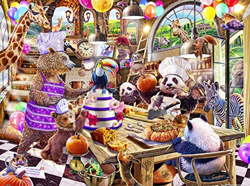 Pintoo Puzzles 1200 Teile für Erwachsene - Steve Sundram - Crazy Chef - Einfache Aufbewahrung Snug Ineinandergreifende Kunststoffpuzzle Kein Kleber erforderlich [H2525]