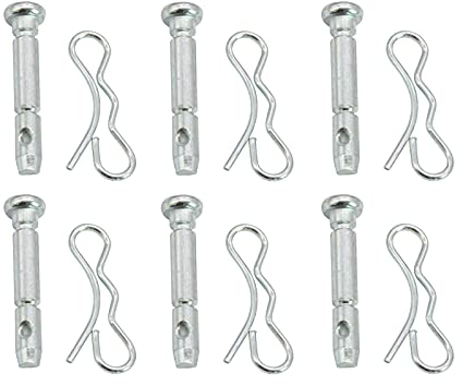 SECURA 6x Scherbolzen 6mm kompatibel mit Holzinger MTD Stiga Yard-Man White Schneefräse