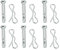 SECURA 6x Scherbolzen 6mm kompatibel mit Holzinger MTD Stiga Yard-Man White Schneefräse