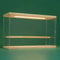 Nonemey Acryl Vitrine Schaukasten mit led 2/3/4/5/6 Stufen Display Case Box für Modellautos Figuren Collectibles (Holz 2 Stufen 30x11.5x20cm)