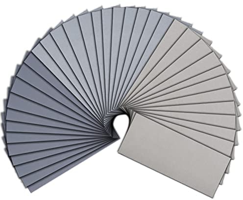 SIQUK 36 Piezas Papel de Lija 3000 5000 7000 Grit Seco y Húmedo de Hojas de Papel Abrasivo 9 x 3,6 Pulgadas