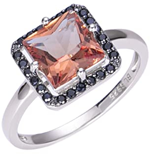 Farbe Ändern Zultanit Schmuck Sets 925 Silber Prinzessin 8.0mm Erstellt Diaspore Ohrringe Ring Edelstein Für Frauen Geschenk (52)