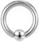 ZS Großes Captive Bead Rings Chirurgenstahl Klemmkugelring Septum Ringe, BCR 00G 0G 2G 8G 12G 16G Intimpiercing Prinz Albert Piercing Körperschmuck (Silber,8G,14mm)