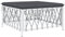 vidaXL Gartenhocker, Sitzhocker mit Kissen Stahlrahmen, Modular Hocker für Garten Terrasse, Fußhocker Fußschemel Gartenmöbel, Weiß Gewebe