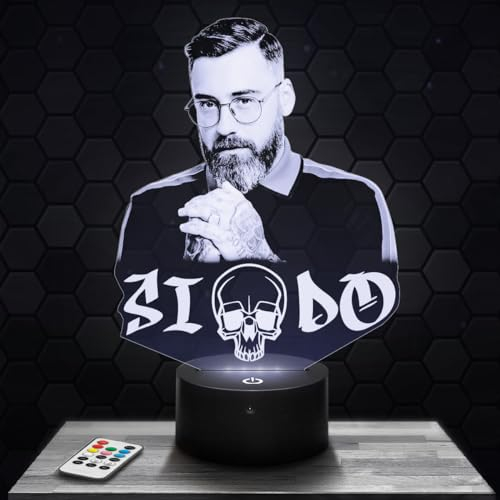 Lampephoto.fr Nachttischlampe Sid deko Deutsch Rap Hip Hop. Geschenkidee Mann Frau objekt Sid Nachtlicht Erwachsene deko Zimmer. Weihnachten TOP
