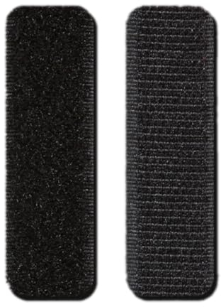 20 Stück 2.5cm × 7cm Klettband Extra Stark,Klettband zum Nähen,Doppelseitiges Klettverschluss Stoff Klettstreifen,für DIY Kunsthandwerk Basteln Schuhe Kleidung Dekorieren,Schwarz