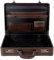 AR BRAND EST. 2021 Deluxe Faux Leather Expandable Executive Attache Case Briefcase Black AR Premium (Dark Brown)