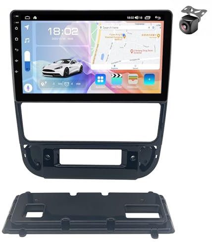 2 DIN de Coche NAVEGACIÓN con Pantalla Táctil 9 Pulgadas Reproductor Multimedia Autoradio Estéreo (M500S 8core 4+64G)