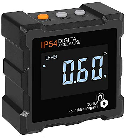 MARKELL 4 X 90 Grad (0-360 Grad) Digitales Elektronisches Magnetisches MessgeräT Hintergrundbeleuchtung Digital Level Box Messer AbschräGung MessgeräT