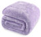 Whale Flotilla Fleece Queen Size Blanket for Bed, 220x240 CM Decorative Soft Fluffy Lilac Blanket, Large Plush Thick Sofa Throw for All Season