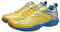 Männer Badminton Schuhe, Tennis Trainer rutschfeste Walking Turnschuhe Casual Indoor Outdoor Volleyball Sprot Schuhe,Gold,44 EU