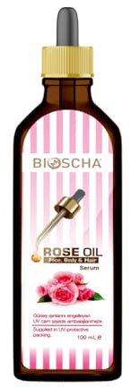 Bioscha Rose Oil Serum for Face, Body and Hair, 100 ml
