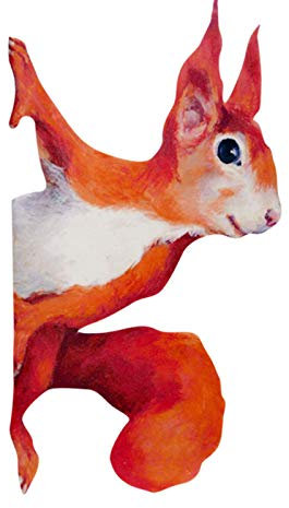 Briefkasten Eule 1/3/5PCS Peeping Eichhörnchen Wandtattoo, Aufkleber für Wände und Fenster Fahrrad Aufkleber (A, One Size)