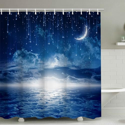 FAIRYGATE Badevorhang Vintage Bathroom Curtain Duschvorhang 180x180 Shower Curtains Textil Antischimmel Wasserdicht Duschvorhänge Badewanne Lang Waschbar Stoff Dusche Vorhang mit Ringen B8814