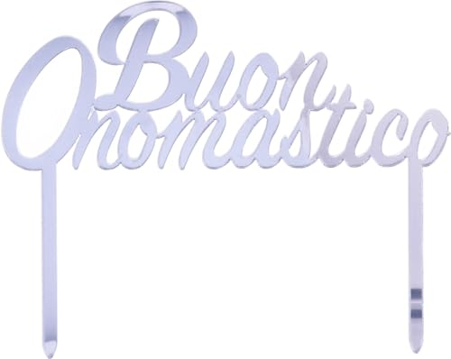 Cake Topper Guten Namenstag Silber