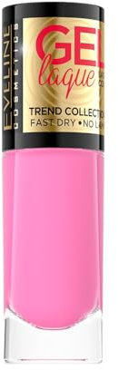 Eveline Cosmetics Gel Laque Nagellack Nr. 204 - Langanhaltend, Schnell trocknender Gel-Effekt ohne UV/LED-Lampe - 8ml
