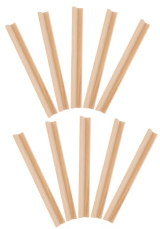 KOMBIUDA 10 Stück Holz Domino-tabletts Domino-Halter Für Spiel Basteln Und Alphabet-Lernen