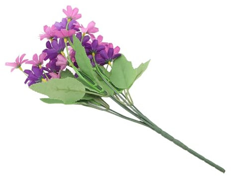 ZJchao Fleurs Simulées, Fausses Fleurs Décoratives Réalistes pour Balcon de Clôture de Jardin (Chrysanthème Violette)