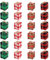 24pcs Christmas Ornaments, 4 Styles Mini Christmas Tree Ornament Gift Box Christmas Hanging Ornament Christmas Tree Ornaments Miniature Christmas Hanging Decorations