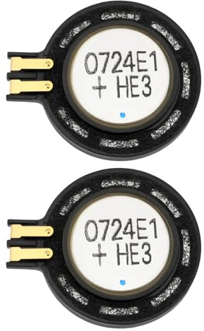 ECSiNG Ersatz-Lautsprecher, interner Lautsprecher, 2,3 x 0,4 cm, lauter Klang, kompatibel mit Gameboy Advance SP GBA-SP, Schwarz, 2 Stück