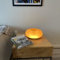 Donut-Wandlampe aus orangefarbenem Glas, 30,5 cm B x 10,2 cm H, kreative Donuts-Wandleuchte, rund, moderne orangefarbene Wandlampe, Schreibtischleuchte für Flur, Nachttisch, Schlafzimmer, Esszimmer, I
