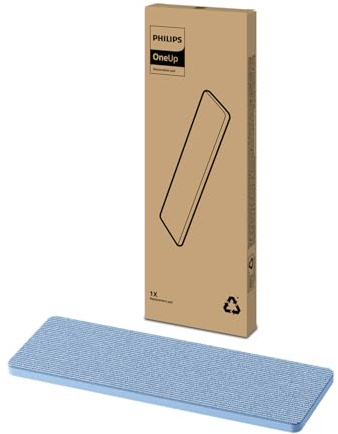 Philips OneUp Original Reinigungspad Einzelpack – Für empfindliche Hartböden, saugt Schmutzwasser auf, gibt Frischwasser ab, 50% schnellere Trocknung, waschbar, bis zu 6 Monate nutzbar (XV1882/10)