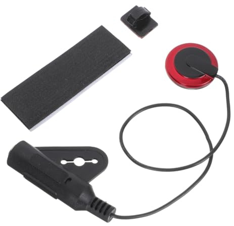 Guitar Red Plastic Instruments Acoustic Stringed Pickup for 1pcs | Self-adhesive Fit, Easy Installation, Multi-function Design, Restores Actual Sound for Guitar