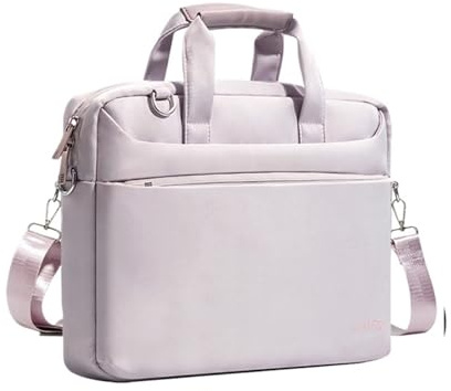 Laptop Umhängetasche 13,3 14 15,6 Zoll Notebook Messenger Handtaschen wasserdichte Tasche Computer Handtasche Aktentasche für Arbeit, Schule, Geschäftsreise(Pink Purple,15.4 to 16 inch)