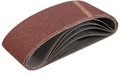 Triton TPTA12527343 - Pack de 5 bandas de lija (100 x 610 mm) color marrón