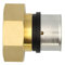Pipetec Pressfitting Verschraubung Übergang 32x3 mm 1 1/2 Zoll Innengewinde TH Kontur Verbundrohr, DVGW, TH-Profil